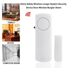 Novo alarme de segurança contra ladrões e janelas, sem fio, com sensores magnéticos, sistema de segurança residencial, equipamento branco 2024 - compre barato