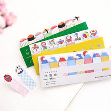 4pcs Kawaii Cat Memo Pad Cartoon Animal Family Kitties Design Stick Marker Post Stickers Planner Office School Supplies A6881 2024 - buy cheap