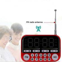 Portable Mini FM Radio Stereo Built-In Speakers Music Backlight Player Card Elderly Radio Time Display+timer Shutdown Home Audio 2024 - buy cheap