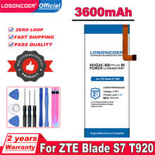 Losoncoer bateria li3925t44p6ha54236 3600mah para zte blade s7 t920 bateria de telefone 2024 - compre barato