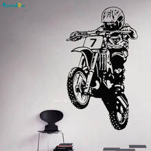 Professional Motorcycle Skills Cross Country Wall Sticker Decals Sports Shop Décor Art Murals Removable YT4597 2024 - buy cheap