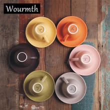 Wourmth 200 мл костяной фарфор в европейском стиле кофейная чашка и блюдце набор креативная керамическая чайная чашка для подарка 2024 - купить недорого