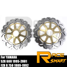 Motorcycle 1 Pair CNC Front Brake Disks For YAMAHA YZF R 750 1993 - 1997 Discs Rotors YZF R 750 1993-1997 1994 1995 1996 1997 2024 - buy cheap