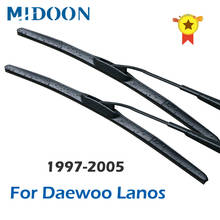 MIDOON  Hybrid Wiper Blades for Daewoo Lanos Fit Hook Arms 1997 1998 1999 2000 2001 2002 2003 2004 2005 2024 - buy cheap