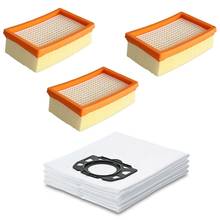 Replacement Karcher Spare Parts Cleaner Bags Filters For Karcher Wd4 Wd5 Wd6 Premium Mv4 Mv5 Mv6 2024 - buy cheap