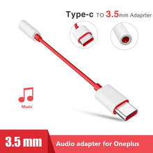 Cable Adaptador USB tipo C para auriculares Oneplus 6t, 7 Pro, USB-C, Aux, divisor De Audio, 3,5mm 2024 - compra barato