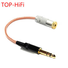 TOP-HiFi-Cable adaptador de Audio equilibrado, 10cm, individual, cobre, cristal, 6,35mm, TRS, 3 pines, macho a 2,5mm, TRRS, hembra, 1/4, 6,35 a 2,5 2024 - compra barato