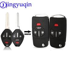 jingyuqin Modified Car Key Case Cover For Mitsubishi Lancer Outlander Endeavor Galant MIT11R Blade Key Shell 3/4 Buttons Folding 2024 - buy cheap