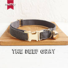 MUTTCO-collar dorado con hebilla de metal para gato, diseño gris oscuro, 2 tamaños, UCC025J 2024 - compra barato