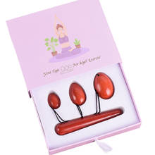 Natural Stone Yoni Egg Massage Wand Set Tools Gift Boxes Red Jasper Kegel Muscle Exerciser Health Care Crystal Jade Massager 2024 - buy cheap