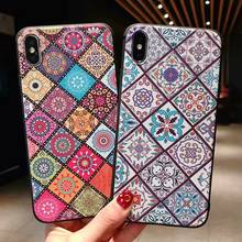 For iphone x xs Case 3D Emboss Flower Soft silicone Case For iphone 6 6s 6plus 7 8 7plus 8plus max xr 5 5s se Case cover 2024 - buy cheap