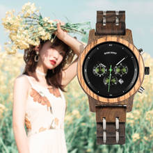 Watch Women BOBO BIRD Top Luxury Brand Date Display Quartz Wristwatches Lady Waterproof Timepiece Clock Great Gift Box relogio 2024 - buy cheap