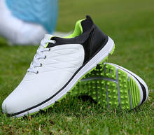 Обувь для гольфа мужские кроссовки водонепроницаемые кроссовки противоскользящая дышащая, комфортная обувь удобные сверхлегкие тренировочные кроссовки для гольфа 2024 - купить недорого
