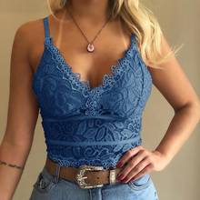 Women Lace Lingerie Sexy Bralette Women  Vest Crop Wireless Bras Lingerie Underwear Sexy V-neck Flower Bras Female #y 2024 - buy cheap