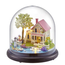 P212 New Villa Cottage Model Diy dollhouse Hand-assembled Transparent Cover Creative Music Box to Send Girlfriend Birthday Gift 2024 - buy cheap