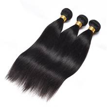 Extensiones de cabello humano liso, mechones de pelo brasileño ondulado de 28, 30 y 32 pulgadas, Color Natural, Remy, suaves y gruesas, venta al por mayor, 3 y 4 Uds. 2024 - compra barato