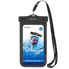 Estojo de celular à prova d'água para iphone, bolsa seca à prova d'água para iphone x/xs/xr/xs max e galaxy s10/s9 2024 - compre barato