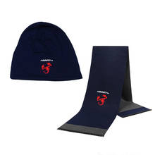 Winter Beanie Hat Abarth Car Logo Men Hat Scarf Solid Color Warm Cotton Scarf Hat Set Male Female Sports Hat Scarf Set 2 Pcs 2024 - buy cheap