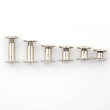 10PCS/lot Silver Nickel Plating Nickel Binding Chicago Screws Nail Rivets Photo Album Leather Craft 5x6mm 2024 - buy cheap