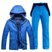 Conjunto de ropa de nieve para hombre y mujer, traje de snowboard, ropa deportiva de invierno al aire libre, traje impermeable, chaquetas de esquí y pantalones con cinturón, 30 Uds. 2024 - compra barato