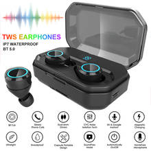 Auriculares TWS con Bluetooth 5,0, miniauriculares estéreo inalámbricos con pantalla Digital, a prueba de agua IPX7, con batería externa de 4000mAh 2024 - compra barato