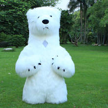 Костюм для Хэллоуина надувной белый костюм полярного медведя костюмы Косплэй Вечерние игры платье рекламы 2,6 м Комбинезоны для взрослых 2024 - купить недорого