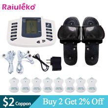16 Pads Electrical Muscle Stimulator Pulsed Slippers Therapy Massager Pulse Tens Acupuncture Full Body Massage Relax Care 2024 - buy cheap