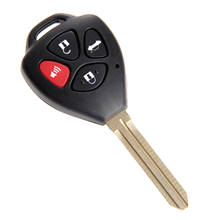 Carcasa de llave remota de 4 botones, Fob de repuesto para Toyota Camry, Corolla, Avalon, RAV4, Yaris, Venza, Matrix, hoja sin cortar 2024 - compra barato