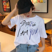Women t-shirt StrayKids Short Sleeve t shirt Tops Hip Hop Harajuku tshirt top tee shirts hip hop female femme Casual 2024 - buy cheap