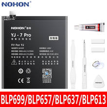 NOHON Battery For Oneplus BLP699 BLP657 BLP637 BLP613 For One Plus 1+ 7 Pro 6 5 5T 3 A6000 A5001 A5010 A3001 Replacement Bateria 2024 - buy cheap