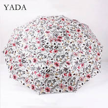 YADA 2020 Colorful Flower Pattern 10 Bones Automatic Umbrella Women Rainproof Umbrella Parasol Rain Sun Light Umbrellas YD200286 2024 - buy cheap