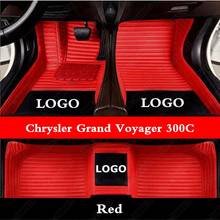Alfombrillas de cuero personalizadas para coche Chrysler Grand Voyager 300C, cubierta de lujo para suelo de salón 2024 - compra barato