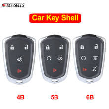 3+1/4/4+1/5/5+1/6 Button Remote Control Car Key Shell Case Housing for Cadillac SRX CTS ATS XTS Escalade ESV with Insert Key 2024 - buy cheap