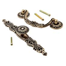 96MM Vintage Door Handle Antique Bronze Furniture Knobs and Handles for Kitchen Cabinets Cupboard Wardrobe Drawer Pulls Handle 2024 - buy cheap