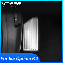 Vtear For KIA Optima K5 DL3 inner rest pedal trim decoration Brake footrest cover accessories Car Frame chrome styling 2021 2024 - buy cheap