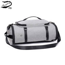 Fengdong-bolsa de viaje grande para hombre, organizador de equipaje de gran capacidad, bolso de viaje impermeable, bolso de lona separado, zapatos de bolsillo 2024 - compra barato