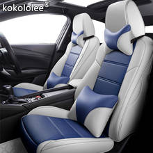 Kokololee-Funda de cuero personalizada para asiento de coche, protector de asientos para AUDI A4, A3, A6, Q3, Q5, Q7, A1, A5, A7, A8, TT, R8 2024 - compra barato