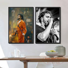 J Cole Rap Hip Hop Music Star Singer Rapper Art Painting Vintage Canvas Poster Wall Home Decor 2024 - buy cheap