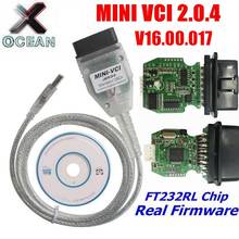 Novo chip de firmware real ft232rl, mais novo, versão v2.0,4, mini vci, v2.0,4, estável, para toyota techstream, multilíngue 2024 - compre barato