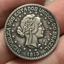 1913 brasil 1000 moedas reais cópia 2024 - compre barato