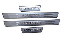 Накладка на порог из нержавеющей стали, Накладка на порог для Subaru Forester 2009-2012, автомобильный Стайлинг 2024 - купить недорого