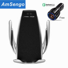 Rápido 10w carregadores de carro sem fio automático aperto de carregamento suporte do telefone montar no carro para o iphone 12 12pro samsung s20 telefone inteligente 2024 - compre barato