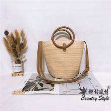 Women Girls Summer Crossbody Bag Lightweight Woven Straw Beach Shoulder Bag Handbag 2024 - buy cheap