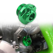Green Motorcycle Engine Oil Fill Plug Screw Cap for Kawasaki  KX250 KX250F KLX450R KX450F 2024 - buy cheap