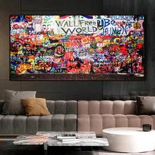 Colorful Graffiti Art Painting on Canvas Posters and Prints Abstract Street Wall Art Pictures for Living Room Cuadros Decor 2024 - buy cheap