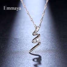 Emmaya New Arrival Fascinating Spiral Shape Necklace White Color Exquisite Jewelry For Women Elegant Choice In Dinner Dress-up 2024 - buy cheap