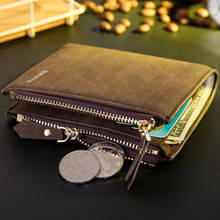 Vintage Men Wallet RFID Theft Protect Coin Bag Zipper Purse Wallets for Men with Zippers Magic Wallet Short Luxury Men's Purses 2024 - buy cheap