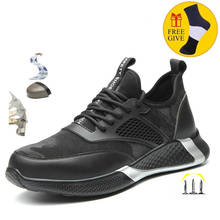 Botas de trabajo con punta de acero para hombre, zapatos indestructibles con punta de Metal, zapatillas transpirables e impermeables, Ryder 2024 - compra barato