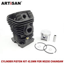 Kit de pistão para cilindro 42.5mm, para motosserra a gasolina stihl ms250 025 2024 - compre barato
