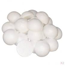 100 Pieces Half Round Styrofoam Foam Ball Christmas Ornaments for Kids DIY Crafts Home Office Garden Ornament - 60mm 2024 - buy cheap